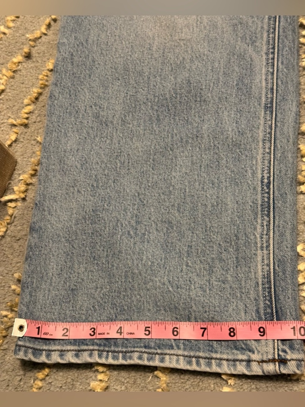 Vuori Vintage Wide Leg Jeans Light Wash Indigo Size 27 NWOT - Picture 12 of 16